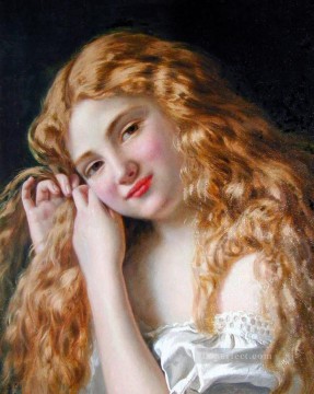 ソフィー・ゲンゲンブレ・アンダーソン Painting - 髪を直す少女ジャンルソフィー・ゲンゲンブレ・アンダーソン